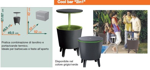 Tavolino frigo contenitore - tavolino,